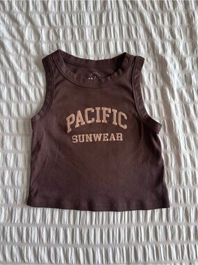 Pacsun Brown “Pacific Sunwear” Tank Top (S)